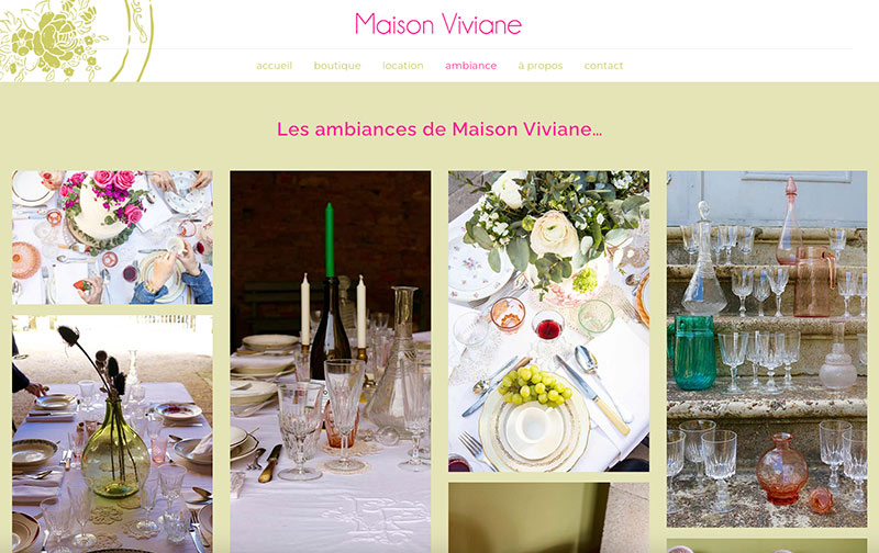 création du site "Maison Viviane"